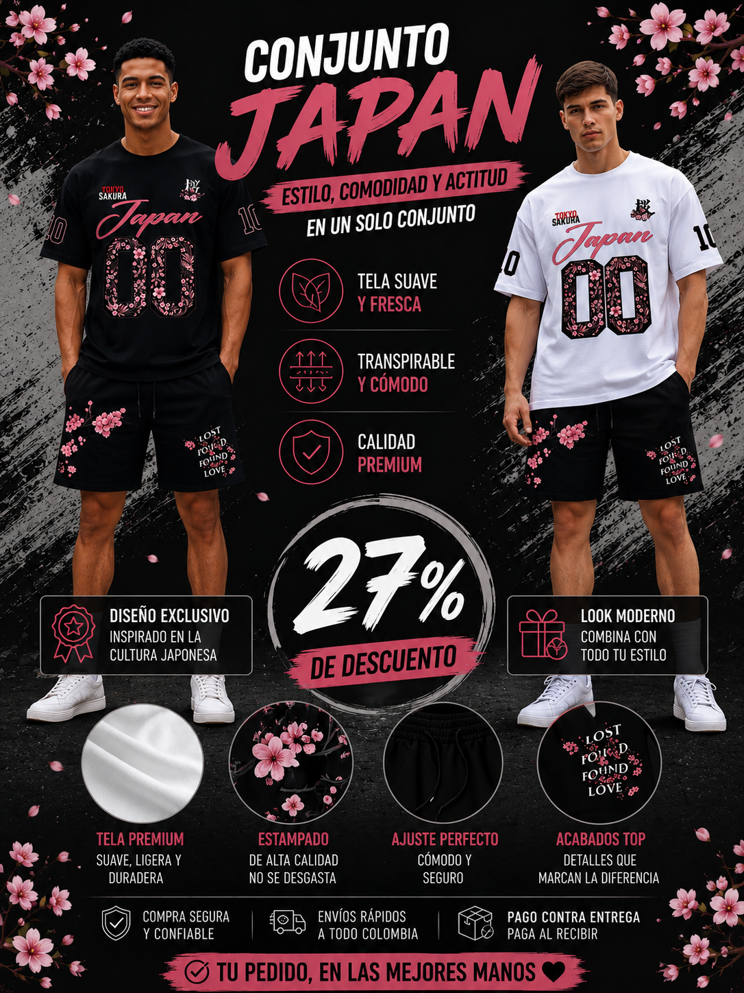 😎Conjunto Sakura Japan🖤